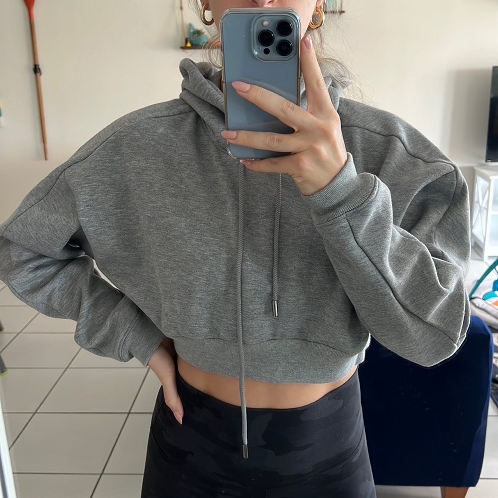 NakedWardrobe Cropped Hoodie